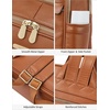 image:imageBOSTANTEN Genuine Leather 156 inch Laptop Backpack Purse for Women College Casual Backpack Travel Bag1brown
