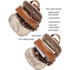 image:imageBOSTANTEN Genuine Leather 156 inch Laptop Backpack Purse for Women College Casual Backpack Travel Bag1brown