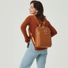 image:imageBOSTANTEN Genuine Leather Backpack Purse Casual College Travel Bags for Women3brown