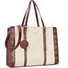 image:imageBOSTANTEN Laptop Bag for Women 156 inch Computer Leather Briefcase Vintage Work Tote HandbagBeige