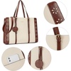 image:imageBOSTANTEN Laptop Bag for Women 156 inch Computer Leather Briefcase Vintage Work Tote HandbagBeige