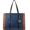 image:imageBOSTANTEN Laptop Bag for Women 156 inch Computer Leather Briefcase Vintage Work Tote HandbagBlueBrown