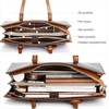 image:imageBOSTANTEN Laptop Bag for Women 156 inch Computer Leather Briefcase Vintage Work Tote HandbagBrownblack