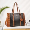 image:imageBOSTANTEN Laptop Bag for Women 156 inch Computer Leather Briefcase Vintage Work Tote HandbagBrownblack