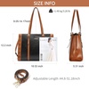image:imageBOSTANTEN Laptop Bag for Women 156 inch Computer Leather Briefcase Vintage Work Tote HandbagBrownblack