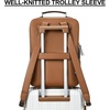 image:imageBOSTANTEN Leather Backpack 156 inch Laptop Bag Travel Casual Computer Backpack College Business Work Shoulder Bags with Trolley Sleeve for Women Men BrownBrown