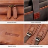 image:imageBOSTANTEN Leather Backpack for Men 156 inch Laptop Backpack Vintage Travel Office Bag Large Capacity Shoulder Bag Redbrown