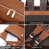 image:imageBOSTANTEN Leather Backpack for Women 156 inch Laptop Backpack Purse Casual Business Travel Computer Shoulder Bags with Trolley Sleeve Brown