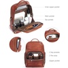 image:imageBOSTANTEN Leather Backpacks College 156 Laptop Travel Computer Shoulder Backpack For Men Coffeebrown