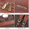 image:imageBOSTANTEN Leather Backpacks College 156 Laptop Travel Computer Shoulder Backpack For Men Coffeebrown