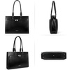 image:imageBOSTANTEN Leather Briefcase for Women Vintage 156 inch Laptop Bag for Women Business Tote Shoulder HandbagBlack
