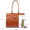 image:imageBOSTANTEN Leather Briefcase for Women Vintage 156 inch Laptop Bag for Women Business Tote Shoulder HandbagBrown