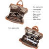 image:imageBOSTANTEN Leather Laptop Backpack for Women 156 inch Computer Bag Travel Work Daypack1beigebrown