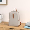 image:imageBOSTANTEN Leather Laptop Backpack for Women156 inch Computer Backpack Purse College Daypack Work Travel Bag BeigeWhiteBeige