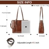image:imageBOSTANTEN Leather Laptop Bag Work Tote for Women Shoulder Handbag Briefcase 156 inch Satchel Computer BagBcoffee