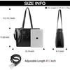 image:imageBOSTANTEN Leather Laptop Bag Work Tote for Women Shoulder Handbag Briefcase 156 inch Satchel Computer BagCblack