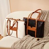 image:imageBOSTANTEN Leather Laptop Bag Work Tote for Women Shoulder Handbag Briefcase 156 inch Satchel Computer BagDblackbrown