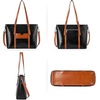image:imageBOSTANTEN Leather Laptop Bag Work Tote for Women Shoulder Handbag Briefcase 156 inch Satchel Computer BagDblackbrown