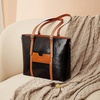 image:imageBOSTANTEN Leather Laptop Bag Work Tote for Women Shoulder Handbag Briefcase 156 inch Satchel Computer BagDblackbrown