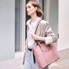 image:imageBOSTANTEN Leather Laptop Bag Work Tote for Women Shoulder Handbag Briefcase 156 inch Satchel Computer BagKpink