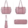 image:imageBOSTANTEN Leather Laptop Bag Work Tote for Women Shoulder Handbag Briefcase 156 inch Satchel Computer BagKpink