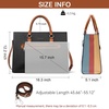 image:imageBOSTANTEN Leather Laptop Briefcase for Women Shoulder Bag 156 Inch Business Computer Work ToteAblack