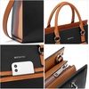 image:imageBOSTANTEN Leather Laptop Briefcase for Women Shoulder Bag 156 Inch Business Computer Work ToteAblack