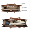 image:imageBOSTANTEN Leather Laptop Briefcase for Women Shoulder Bag 156 Inch Business Computer Work ToteAblack