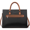 image:imageBOSTANTEN Leather Laptop Briefcase for Women Shoulder Bag 156 Inch Business Computer Work ToteAblack