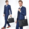 image:imageBOSTANTEN Leather Lawyers Briefcase Laptop Business Slim Bags for Men amp WomenBlack Medium