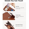 image:imageBOSTANTEN Leather Wallets for Women RFID Blocking Zipper Pocket Small Bifold Wallet Card Case Wine Red1Brown