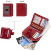 image:imageBOSTANTEN Leather Wallets for Women RFID Blocking Zipper Pocket Small Bifold Wallet Card Case Wine Red3aWine Red