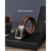 image:imageBOSTANTEN Mens Belt Leather Ratchet 1 38 Belt For Men Gift Dress and Casual with Adjustable Buckle Trim to Fit001vintage Brown