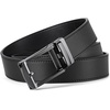 image:imageBOSTANTEN Mens Belt Leather Ratchet 1 38 Belt For Men Gift Dress and Casual with Adjustable Buckle Trim to Fit002glossy Black