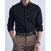 image:imageBOSTANTEN Mens Belt Leather Ratchet 1 38 Belt For Men Gift Dress and Casual with Adjustable Buckle Trim to Fit002glossy Black