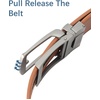 image:imageBOSTANTEN Mens Belt Leather Ratchet 1 38 Belt For Men Gift Dress and Casual with Adjustable Buckle Trim to Fit003brown