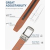 image:imageBOSTANTEN Mens Belt Leather Ratchet 1 38 Belt For Men Gift Dress and Casual with Adjustable Buckle Trim to Fit003brown