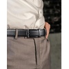 image:imageBOSTANTEN Mens Belt Leather Ratchet 1 38 Belt For Men Gift Dress and Casual with Adjustable Buckle Trim to Fit004matte Black  Smooth