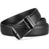 image:imageBOSTANTEN Mens Belt Leather Ratchet 1 38 Belt For Men Gift Dress and Casual with Adjustable Buckle Trim to Fit004matte Black  Smooth