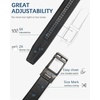 image:imageBOSTANTEN Mens Belt Leather Ratchet 1 38 Belt For Men Gift Dress and Casual with Adjustable Buckle Trim to Fit006black