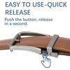 image:imageBOSTANTEN Mens Belt Leather Ratchet 1 38 Belt For Men Gift Dress and Casual with Adjustable Buckle Trim to Fit007dark Brown