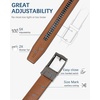 image:imageBOSTANTEN Mens Belt Leather Ratchet 1 38 Belt For Men Gift Dress and Casual with Adjustable Buckle Trim to Fit008black  Brown