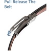 image:imageBOSTANTEN Mens Belt Leather Ratchet 1 38 Belt For Men Gift Dress and Casual with Adjustable Buckle Trim to Fit008black  Brown