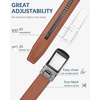image:imageBOSTANTEN Mens Belt Leather Ratchet 1 38 Belt For Men Gift Dress and Casual with Adjustable Buckle Trim to Fit009dark Brown