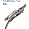 image:imageBOSTANTEN Mens Belt Leather Ratchet 1 38 Belt For Men Gift Dress and Casual with Adjustable Buckle Trim to Fit009dark Brown