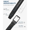 image:imageBOSTANTEN Mens Belt Leather Ratchet 1 38 Belt For Men Gift Dress and Casual with Adjustable Buckle Trim to Fit010all Black