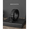 image:imageBOSTANTEN Mens Belt Leather Ratchet 1 38 Belt For Men Gift Dress and Casual with Adjustable Buckle Trim to Fit010all Black
