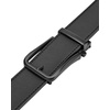image:imageBOSTANTEN Mens Belt Leather Ratchet 1 38 Belt For Men Gift Dress and Casual with Adjustable Buckle Trim to Fit010all Black