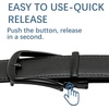image:imageBOSTANTEN Mens Belt Leather Ratchet 1 38 Belt For Men Gift Dress and Casual with Adjustable Buckle Trim to Fit011all Black