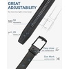 image:imageBOSTANTEN Mens Belt Leather Ratchet 1 38 Belt For Men Gift Dress and Casual with Adjustable Buckle Trim to Fit011all Black